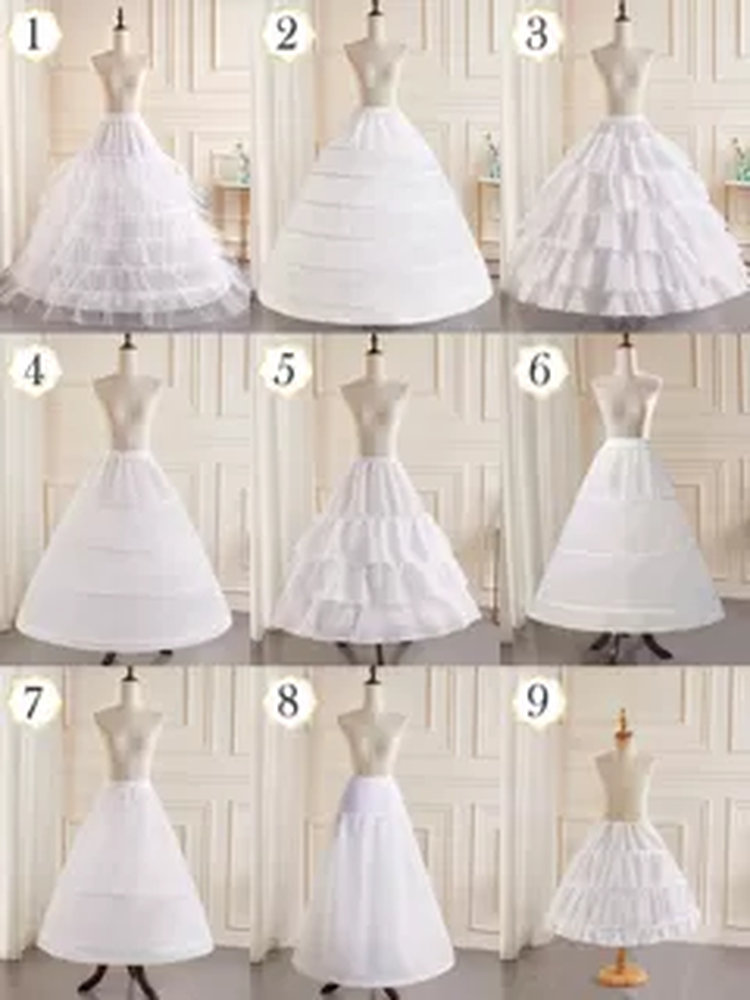 Bridal wedding dress skirt oversized Gabon adjustable mid-length fishbone support Lolita flower wedding dress with skirt support