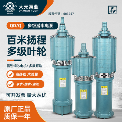 大元QD潜水泵全铜电机220/380V