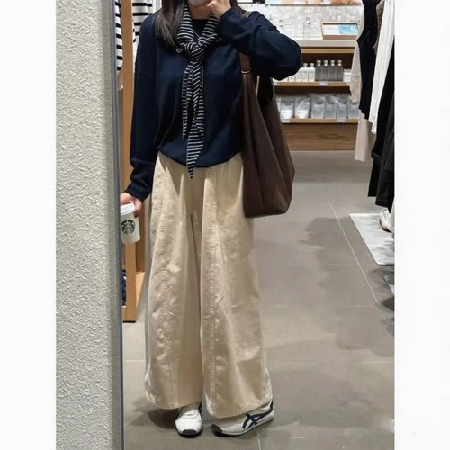 300斤大码日系休闲阔腿裤女夏季胖妹妹宽松显瘦垂感九分气球裤200