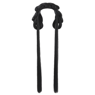 古装汉服假发儿童女一体式发包发箍头饰发束发饰明制古风仙女发髻