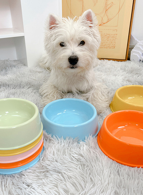 狗猫碗食盆狗狗碗猫宠物猫咪碗粮盆水碗饭碗水盆幼猫大口径防打翻