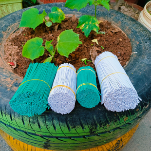 葡萄扎线扎丝包塑整打整捆园艺爬藤固定花枝捆绑西红柿铁丝镀锌