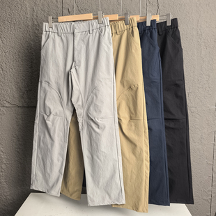 软壳冲锋裤 直筒弹力休闲长裤 3D立裁秋季 弯刀裤 男士 户外机能风