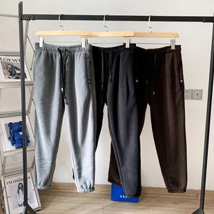 一条过冬！摇粒绒复合加绒加厚保暖男士松紧腰束脚运动休闲裤卫裤