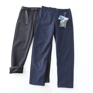 H家同款！户外加绒华夫格！秋冬男士外贸加厚防泼水防风休闲裤潮