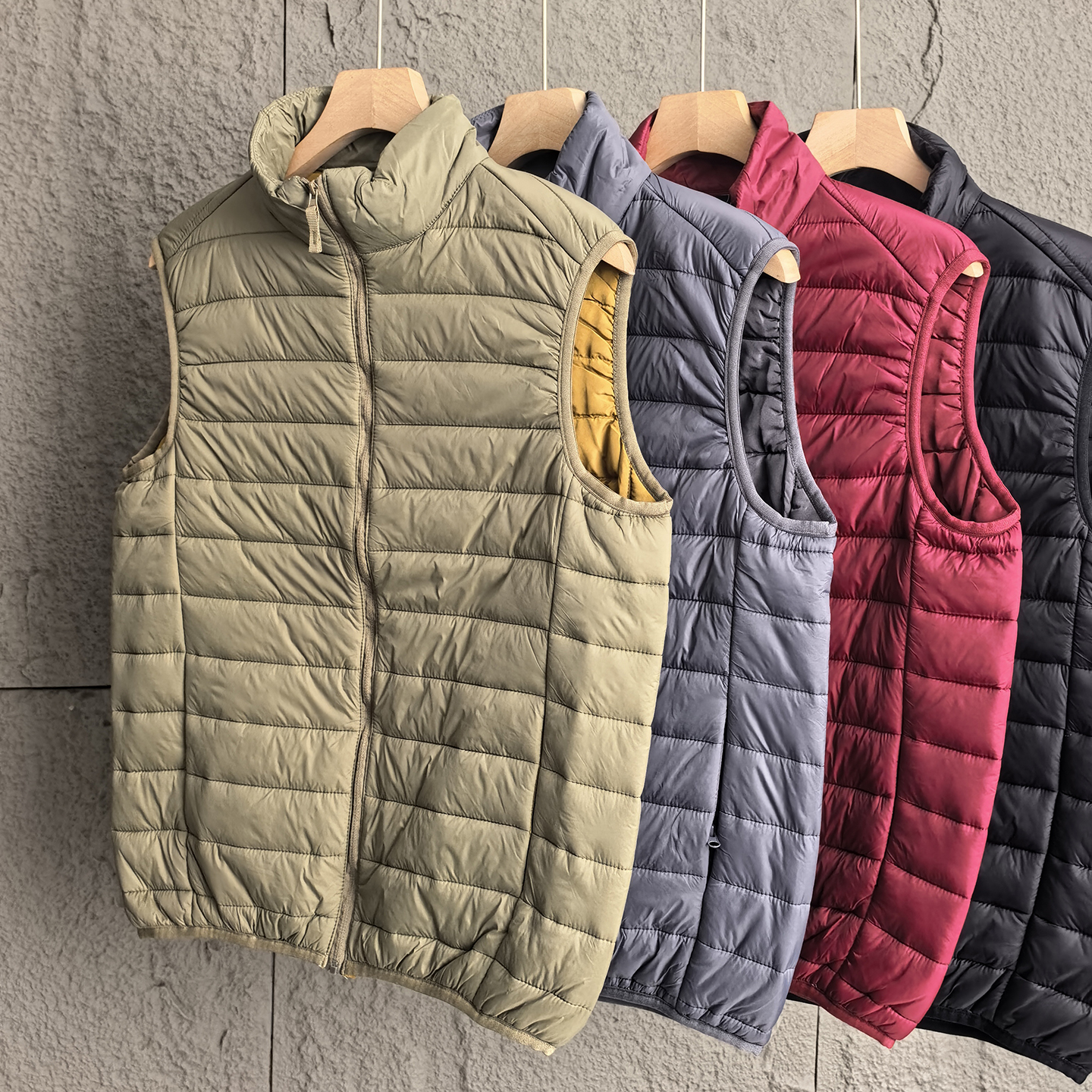 基础百搭立领棉马甲男士保暖