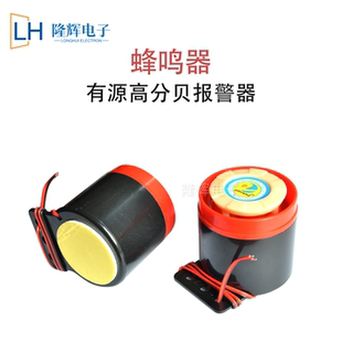 55有源高分贝报警器喇叭蜂鸣器讯响器无源12V24V220V安防引线 SFB