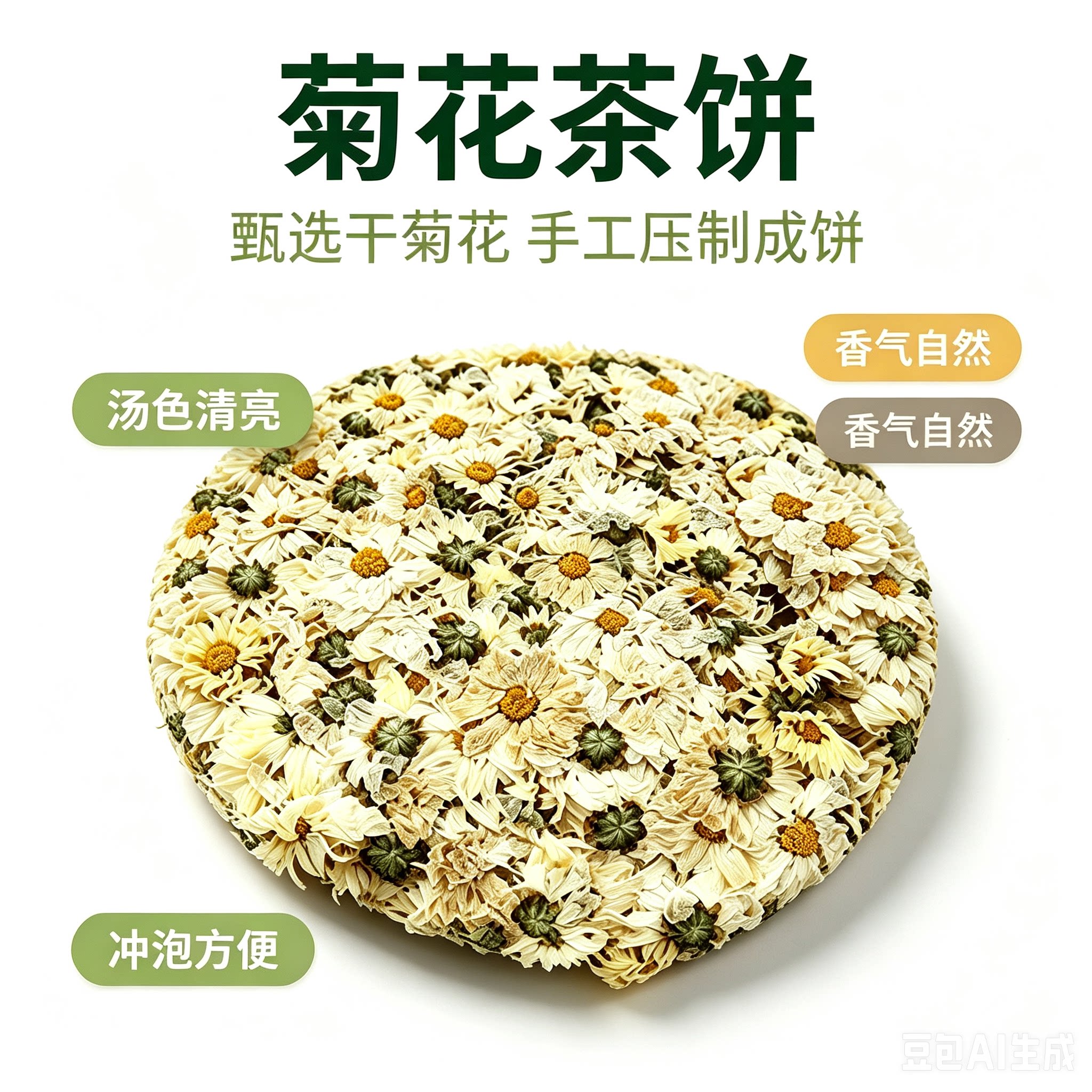麻城菊花福田河正宗福白菊传统工艺无任何添加500g包邮