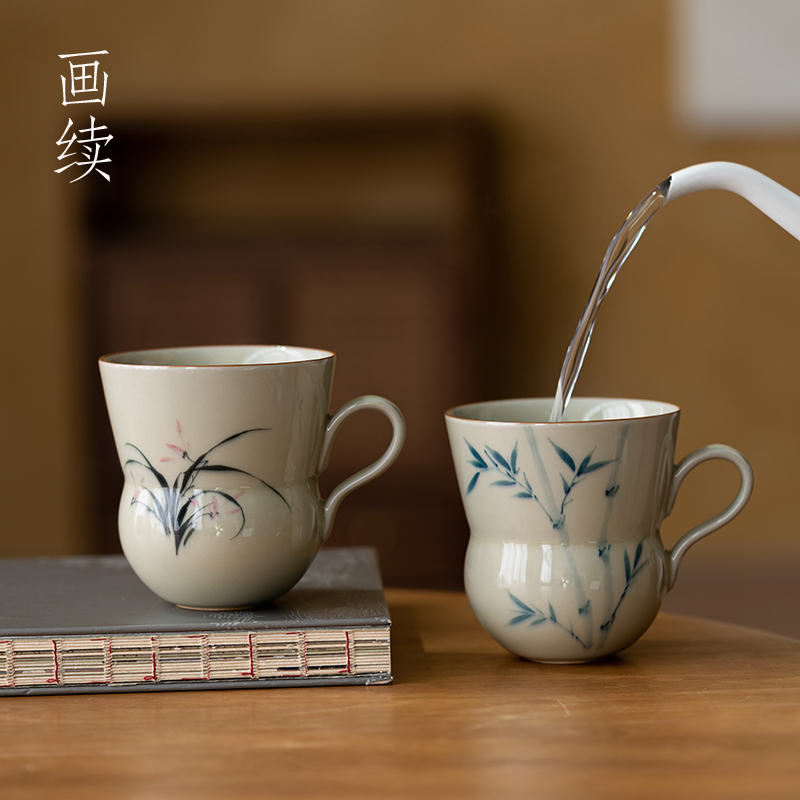 个性创意釉下彩手绘水杯马克杯