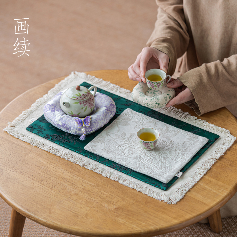 画续绮梦雅韵茶事干泡席布艺茶席
