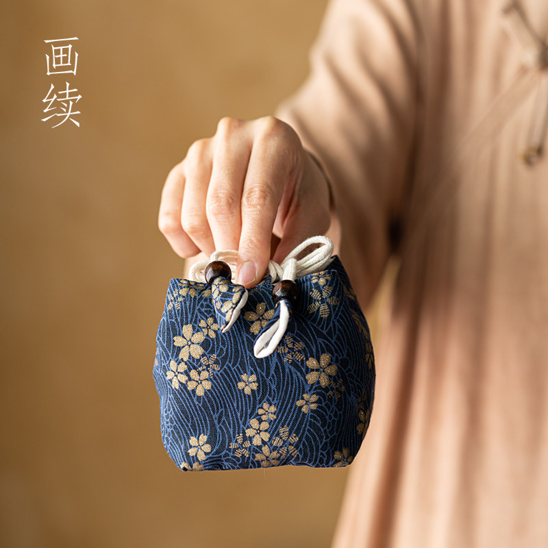 复古精美随身主人茶杯袋子图片