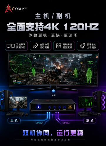 新超神4k融合器现货支持4K120hz2k240hz自适应DMA即插即用免调试