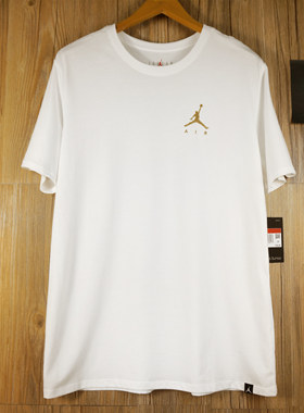 【现货】Jordan 刺绣 LOGO 美版 T恤 男子 大码宽松篮球运动短袖