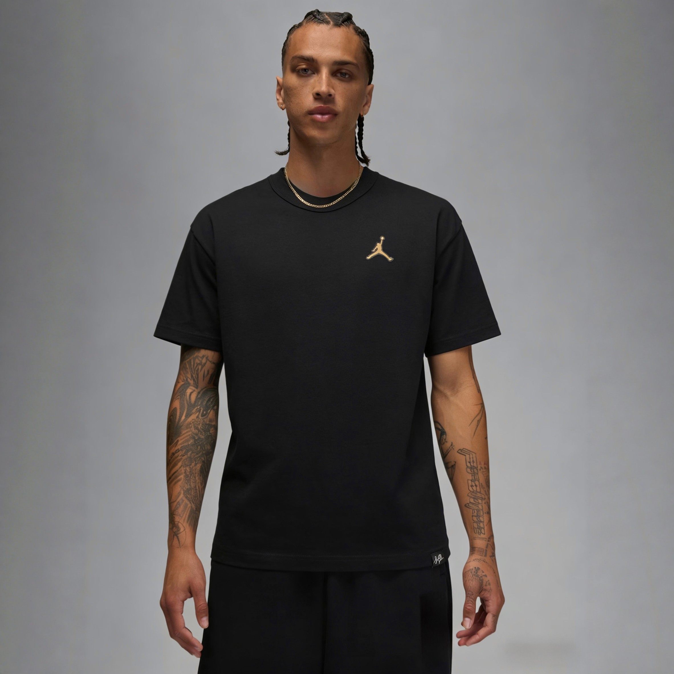 【美版现货】Jordan 金色绣标 LOGOT恤男子篮球宽松运动短袖上衣,男装,T恤,淘宝优惠券,粉丝福利购,淘宝优惠卷