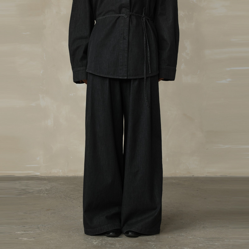 AIRIQI商场同款26夏新款休闲垂感廓形直筒阔腿牛仔裤女AY6