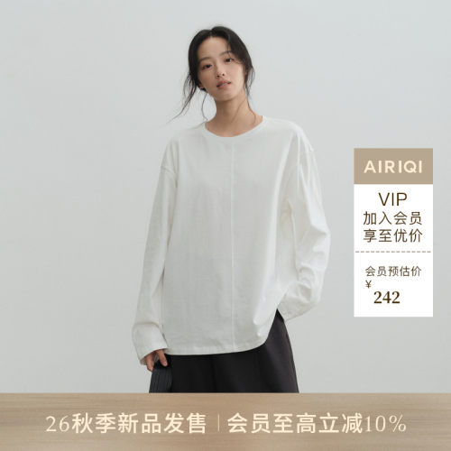AIRIQI26秋新款百搭圆领长袖T恤