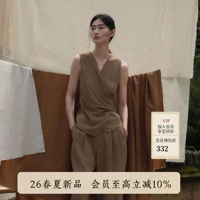 AIRIQI26夏新款围裹式廓形小衫
