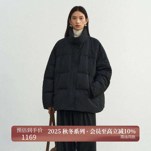 AIRIQI商场同款25冬新款轻便立领短款宽松面包服羽绒服AX54YR025