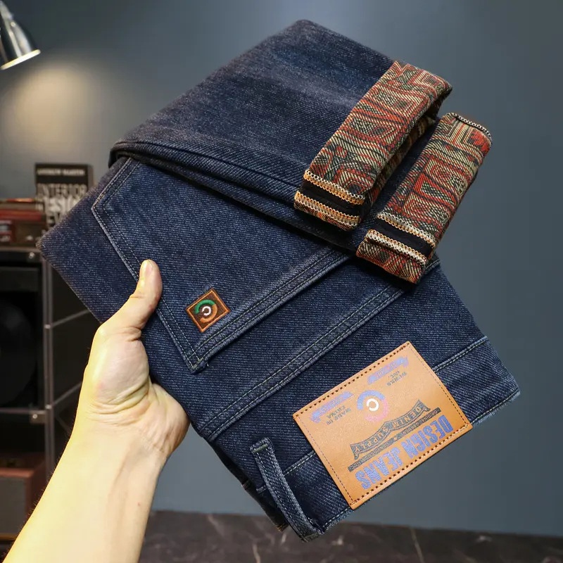 秋季新品2025男士牛仔裤欧版小直筒弹力宽松简约百搭韩版潮流长裤