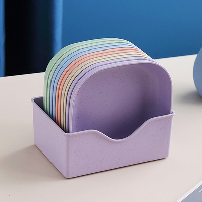 日式骨碟家用吐骨头盘碟餐桌垃圾盘碟北欧轻奢骨头碟水果碟收纳盒