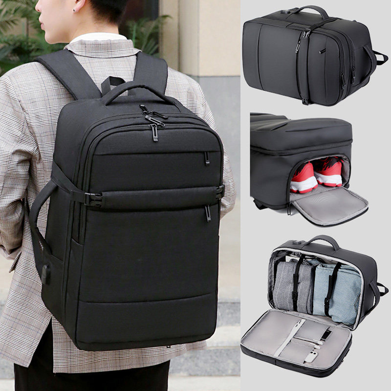 3寸游戏本多功能17寸笔记本电脑超大容量出差旅行包独立鞋仓电脑仓