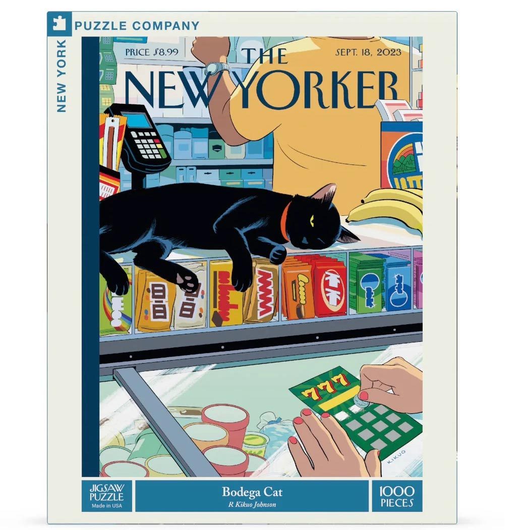 美国进口纽约客拼图-黑猫便利店-1000片正品益智解压烧脑玩具潮玩