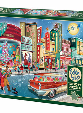 Cobblehill-复古大街-1000片-进口正品拼图益智解压烧脑玩具潮玩