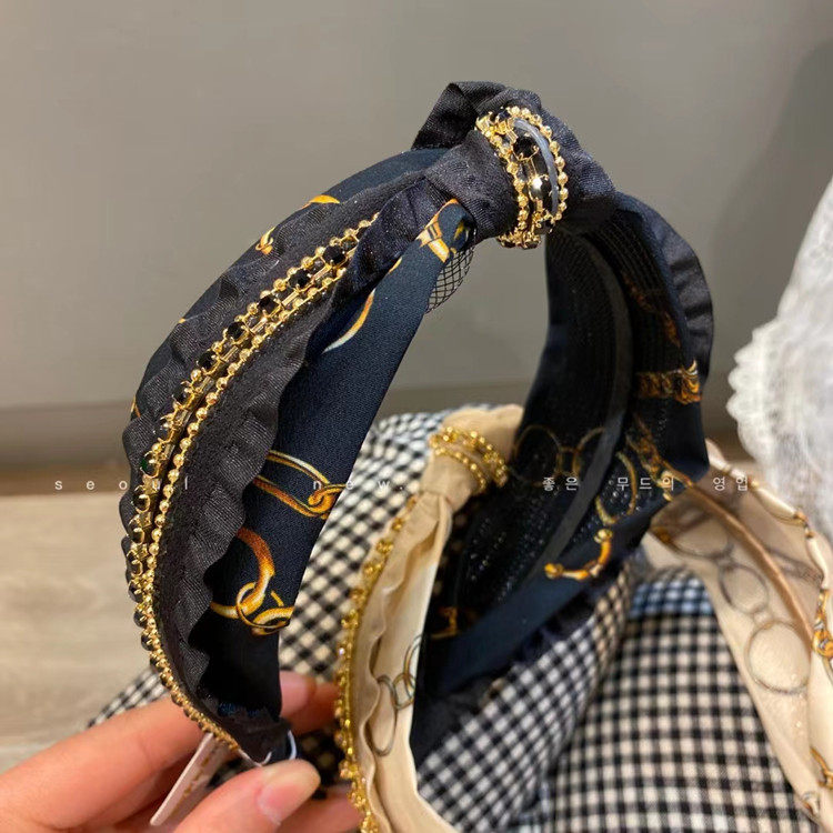 高级感布艺宽边压发头箍轻奢发箍