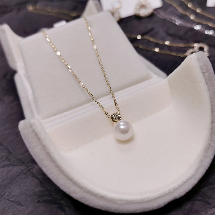 小众珍珠项链925银吊坠