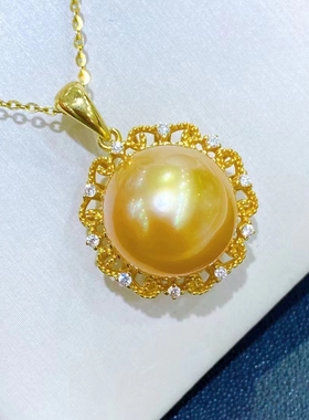 日式进口配件精工复古珍珠吊坠女