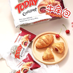 Elvan牛角包TODAY巧克力草莓榛子果酱夹心进口土耳其西式早餐面包