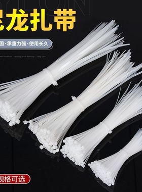 尼龙扎带电线收纳塑料固定扎线带电线数据线捆扎线束理线器绕卷线