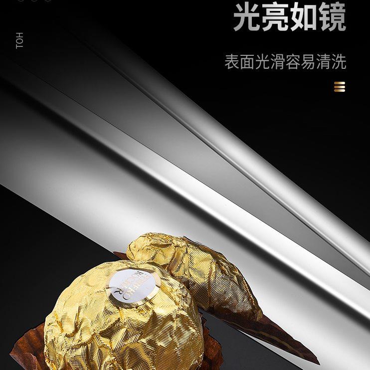 316L不锈钢食品夹子防滑带齿牛排夹烧烤夹食物菜夹厨房夹面包夹