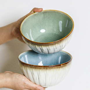 超值2个~超美窑变沙拉碗 6英寸陶瓷碗中号面碗泡面碗复古早餐碗