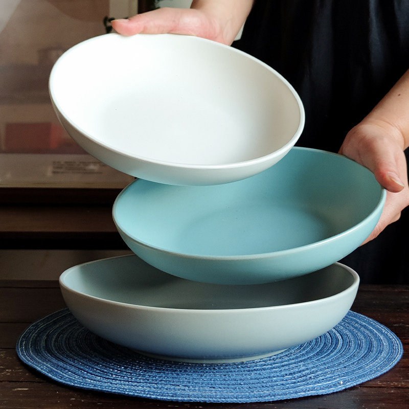 2个装！大号钵体菜盘日式创意陶瓷碗简约深碗沙拉碗家用菜碗微瑕,餐饮具,盘,淘宝优惠券,粉丝福利购,淘宝优惠卷