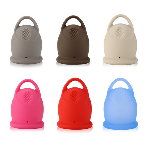 跨境新款现货硅胶月经杯 女性经期月亮杯 循环防侧漏姨妈杯月事杯