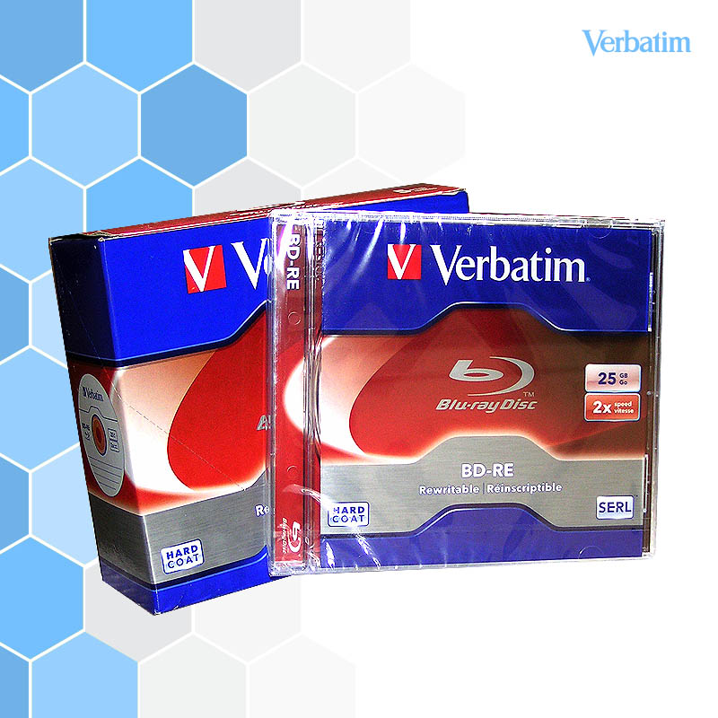 威宝verbatim大容量可擦写BD-RE空白蓝光刻录光盘单片装25g 50g