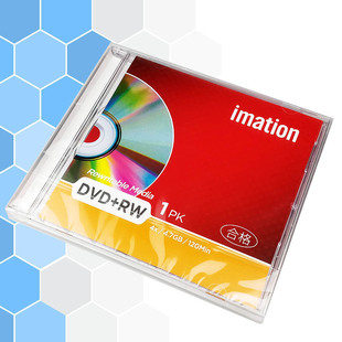 刻录盘重复使用 怡敏信Imation台产DVDRW可擦写空白光盘4.7g单片装