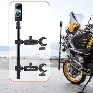适用影石Insta360 X5全景相机隐形自拍杆骑行摩托车机车影石X5延长杆支架配件运动相机伸缩固定杆子