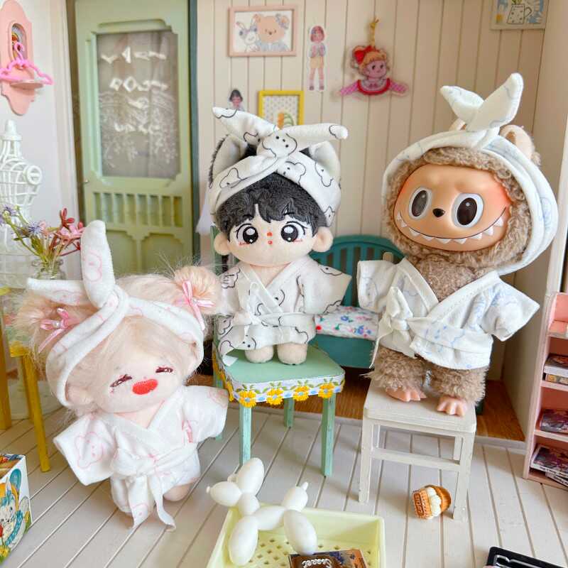 睡袍10cm15cm娃衣20厘米棉花娃娃