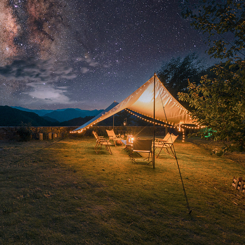 户外露营氛围灯炫彩灯串高亮耐用10米