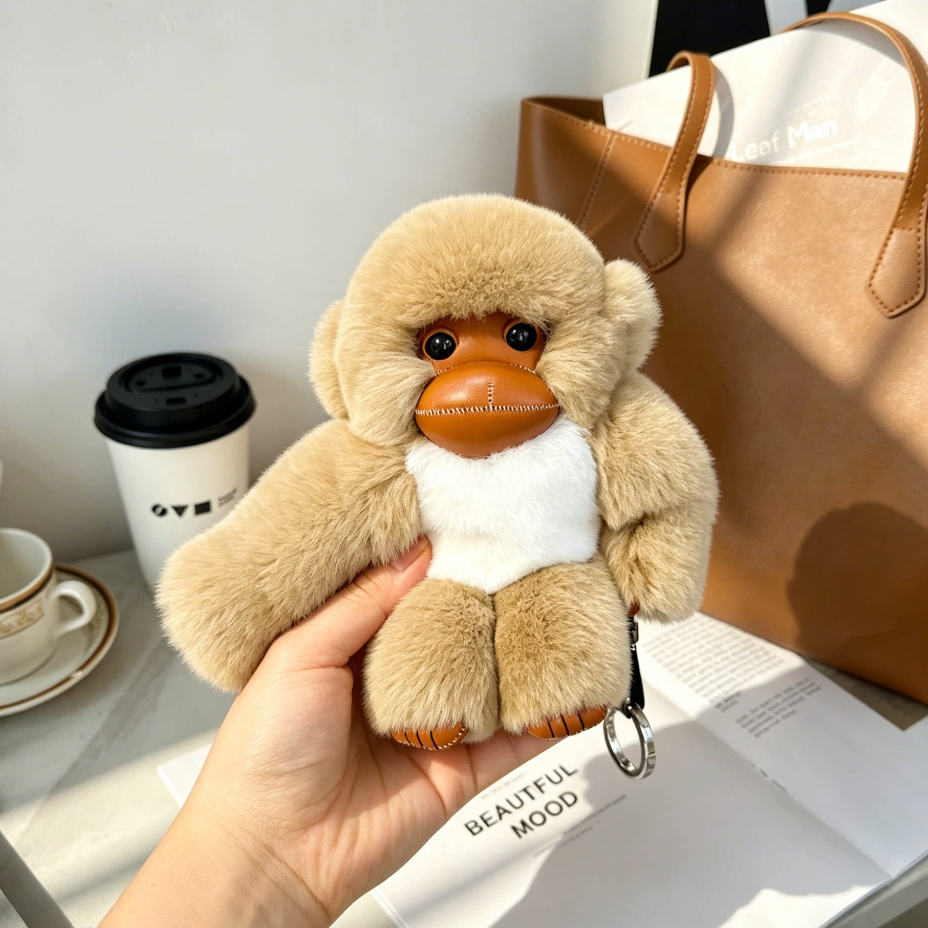 小猴子包包挂件2026新款丑东西书包挂饰背包钥匙扣毛绒公仔小玩偶