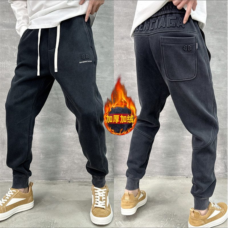 宽松束脚卫裤青年休闲运动长裤