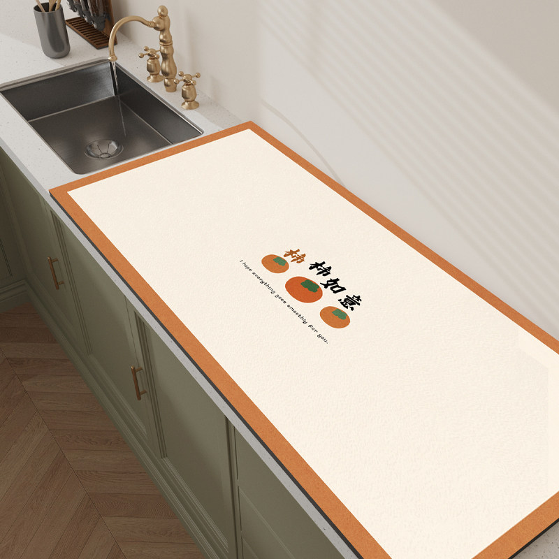 厨房台面专用垫橱柜硅藻泥吸水垫防烫桌垫可裁剪沥水垫灶台隔热垫,居家布艺,餐垫,淘宝优惠券,粉丝福利购,淘宝优惠卷
