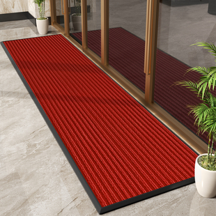 商用入户店铺门口长条迎宾红色地毯防滑除尘地垫酒店超市进门脚垫