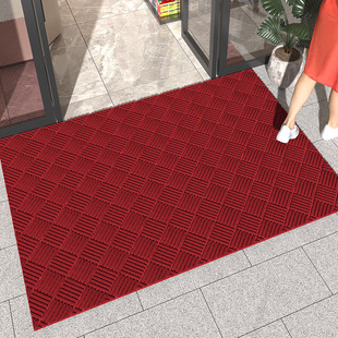 商用欢迎光临饭店进门红色地毯店铺超市门口迎宾地垫户外防滑脚垫