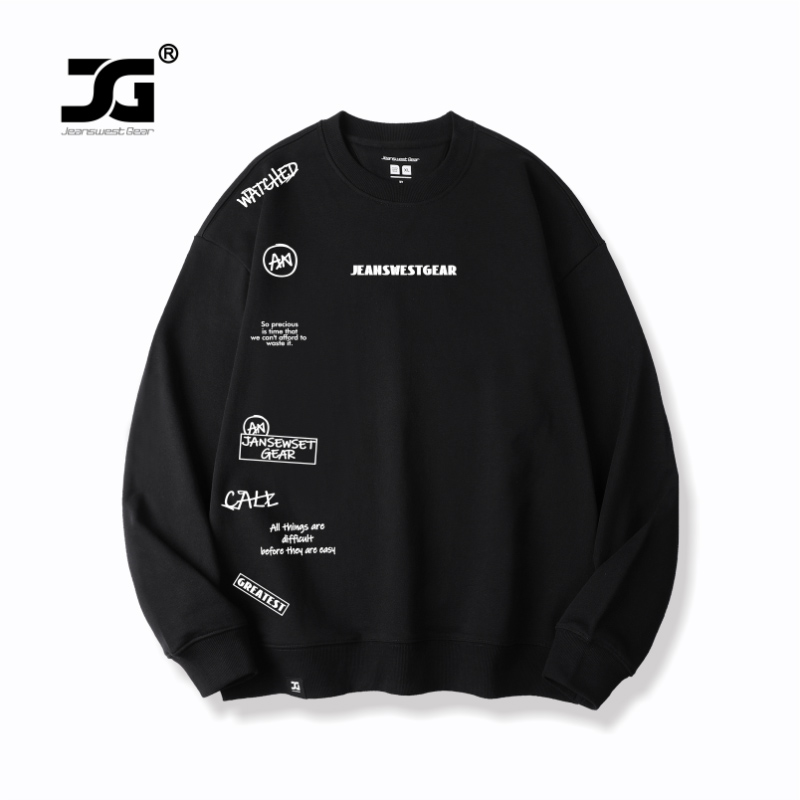 潮牌字母印花美式卫衣男女同款