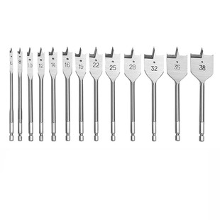 13-Piece Spade Drill Bit Set 适用于 Woodworking Metric Paddl