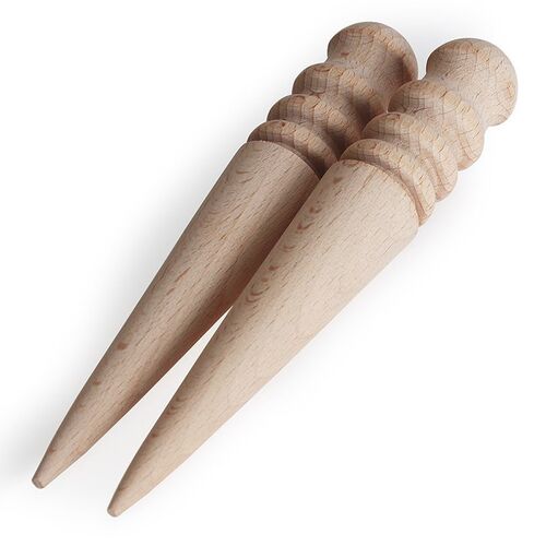 1Pc Durable Leathercraft Tool Round Wood Leather Edge Slicke