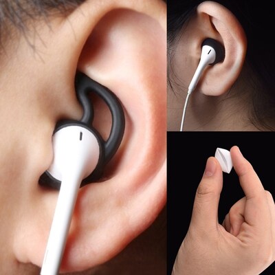 4Pairs/set Eartip Silicone in ear Headset Earbuds Cover wit